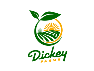 Dickey Farms logo design by GassPoll