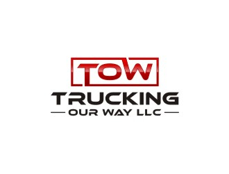 TRUCKING OUR WAY LLC logo design by bombers