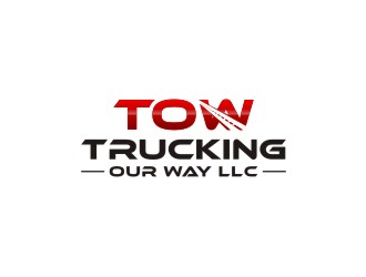 TRUCKING OUR WAY LLC logo design by bombers