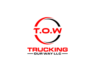 TRUCKING OUR WAY LLC logo design by alby