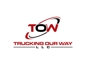 TRUCKING OUR WAY LLC logo design by RIANW