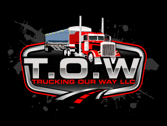 TRUCKING OUR WAY LLC logo design by AamirKhan