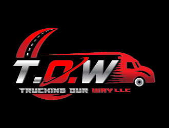 TRUCKING OUR WAY LLC logo design by Suvendu