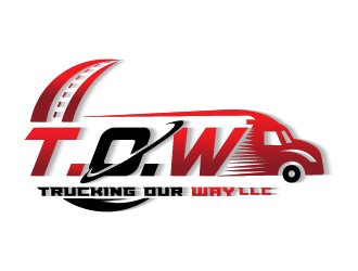 TRUCKING OUR WAY LLC logo design by Suvendu