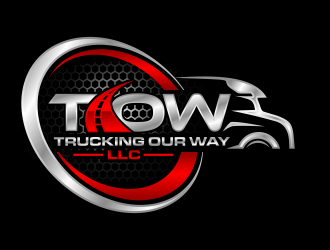 TRUCKING OUR WAY LLC logo design by hidro