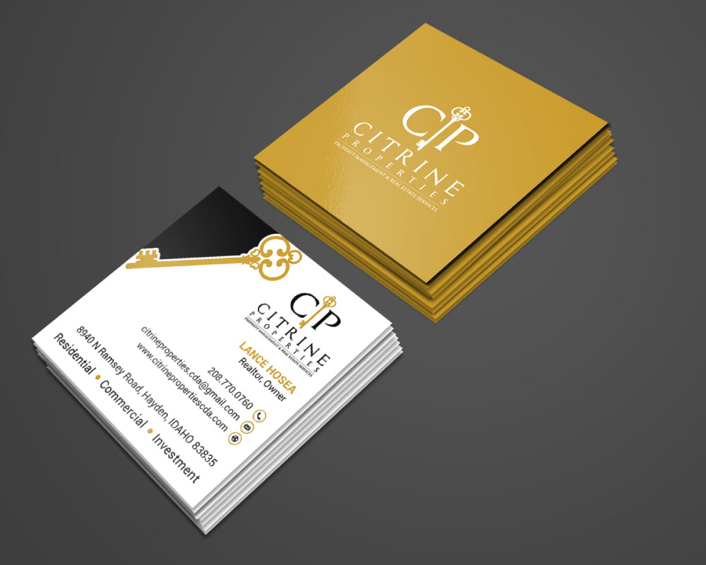 Citrine Properties logo design by Boomstudioz