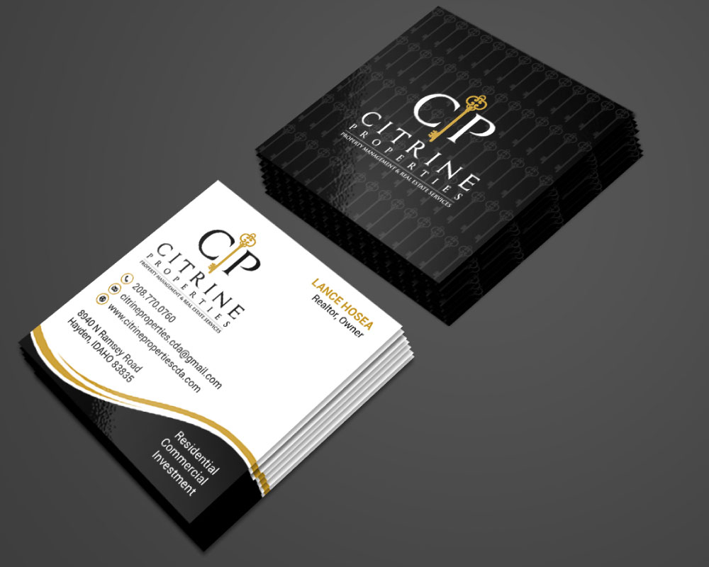 Citrine Properties logo design by Boomstudioz