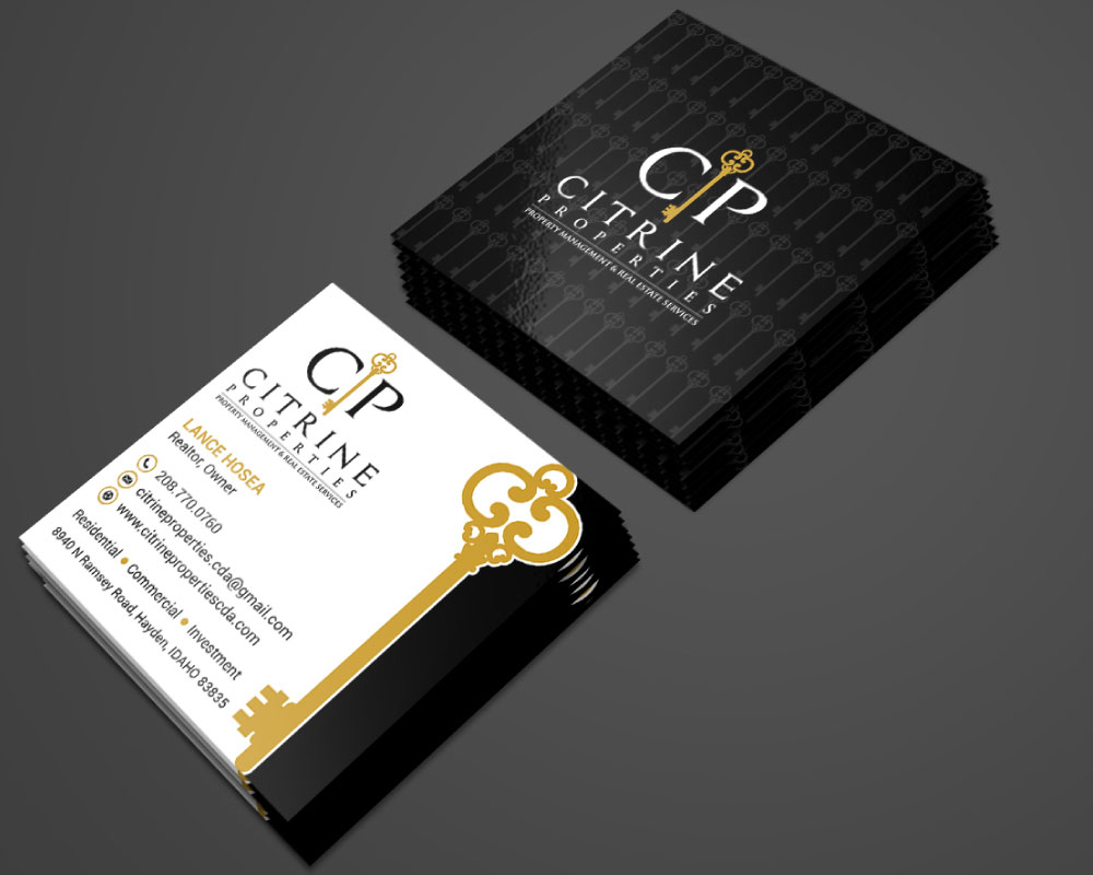 Citrine Properties logo design by Boomstudioz