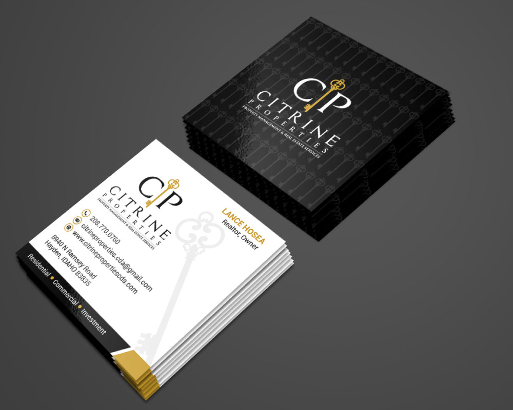 Citrine Properties logo design by Boomstudioz