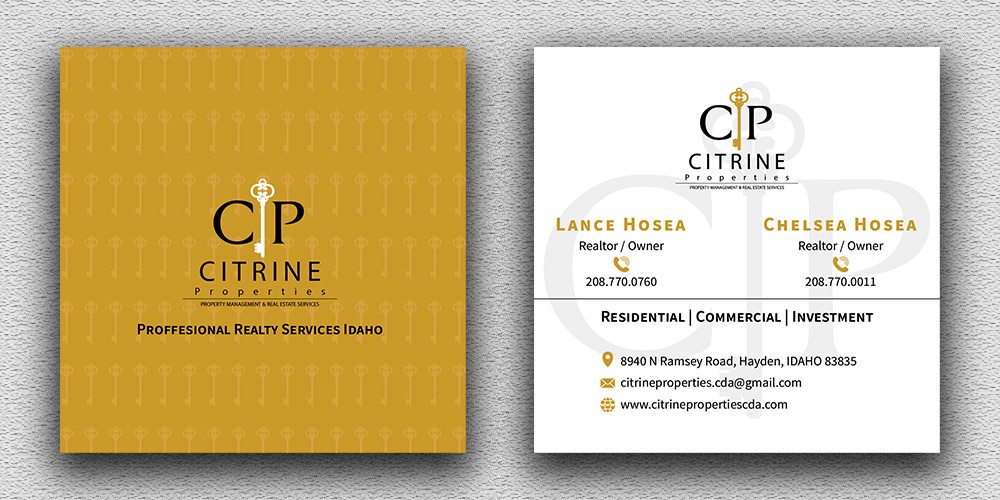 Citrine Properties logo design by Gelotine