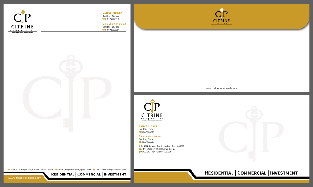 Citrine Properties logo design by Gelotine