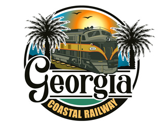 Georgia Coastal Railway logo design by DreamLogoDesign