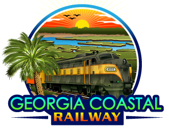 Georgia Coastal Railway logo design by Suvendu