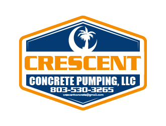 Crescent Concrete Pumping, LLC Logo Design - 48hourslogo