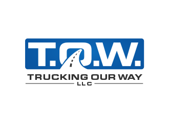 TRUCKING OUR WAY LLC logo design by BeDesign