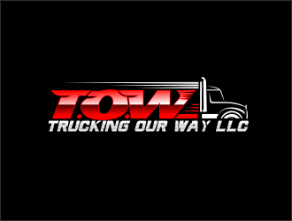 TRUCKING OUR WAY LLC logo design by bosbejo