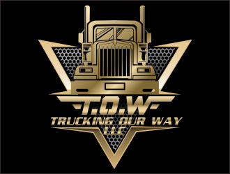 TRUCKING OUR WAY LLC logo design by bosbejo