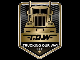 TRUCKING OUR WAY LLC logo design by bosbejo