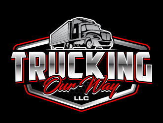 TRUCKING OUR WAY LLC logo design by daywalker