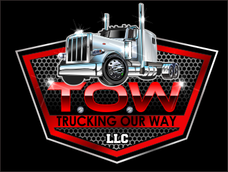 TRUCKING OUR WAY LLC logo design by bosbejo