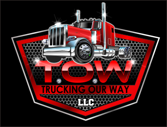 TRUCKING OUR WAY LLC logo design by bosbejo