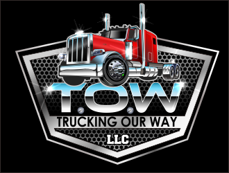 TRUCKING OUR WAY LLC logo design by bosbejo