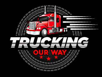 TRUCKING OUR WAY LLC logo design by Suvendu