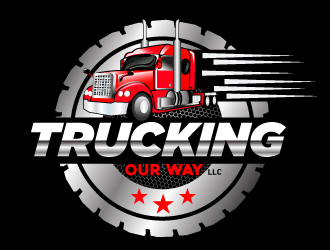 TRUCKING OUR WAY LLC logo design by Suvendu