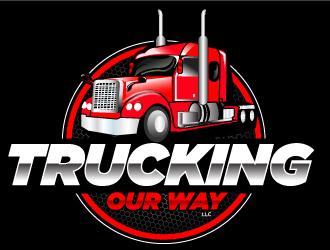 TRUCKING OUR WAY LLC logo design by Suvendu