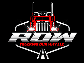 TRUCKING OUR WAY LLC logo design by 3Dlogos