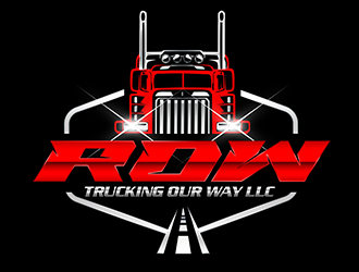 TRUCKING OUR WAY LLC logo design by 3Dlogos