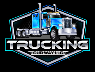 TRUCKING OUR WAY LLC logo design by LucidSketch