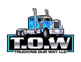 TRUCKING OUR WAY LLC logo design by LucidSketch