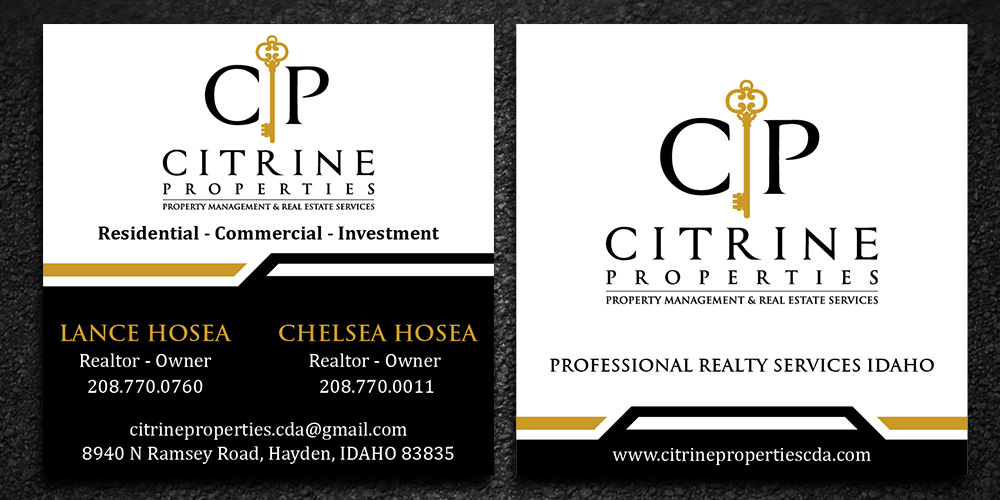 Citrine Properties logo design by Gelotine