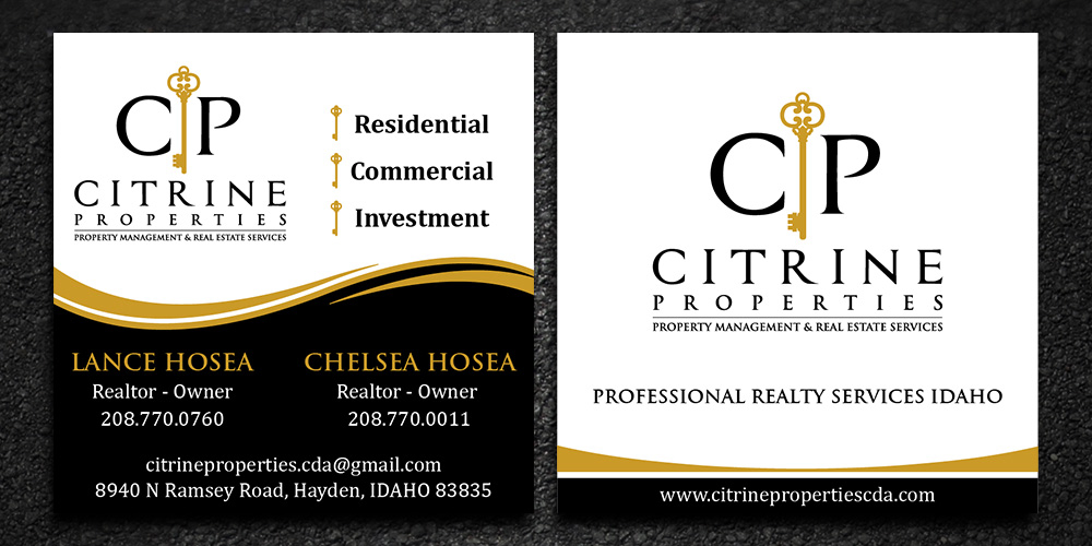 Citrine Properties logo design by Gelotine