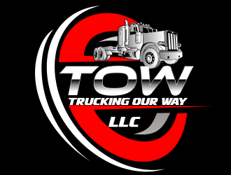 TRUCKING OUR WAY LLC logo design by bosbejo