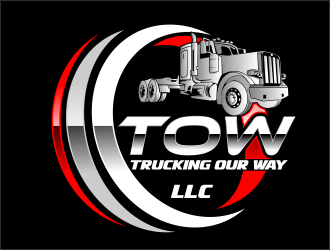 TRUCKING OUR WAY LLC logo design by bosbejo