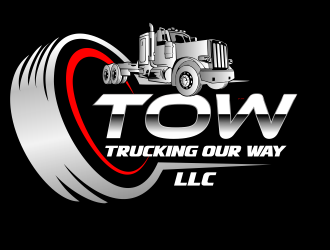 TRUCKING OUR WAY LLC logo design by bosbejo