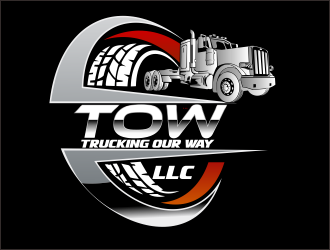 TRUCKING OUR WAY LLC logo design by bosbejo