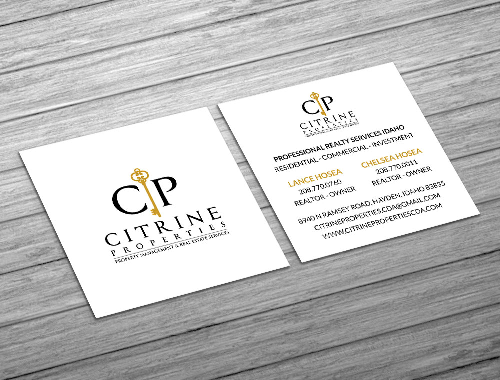 Citrine Properties logo design by fritsB