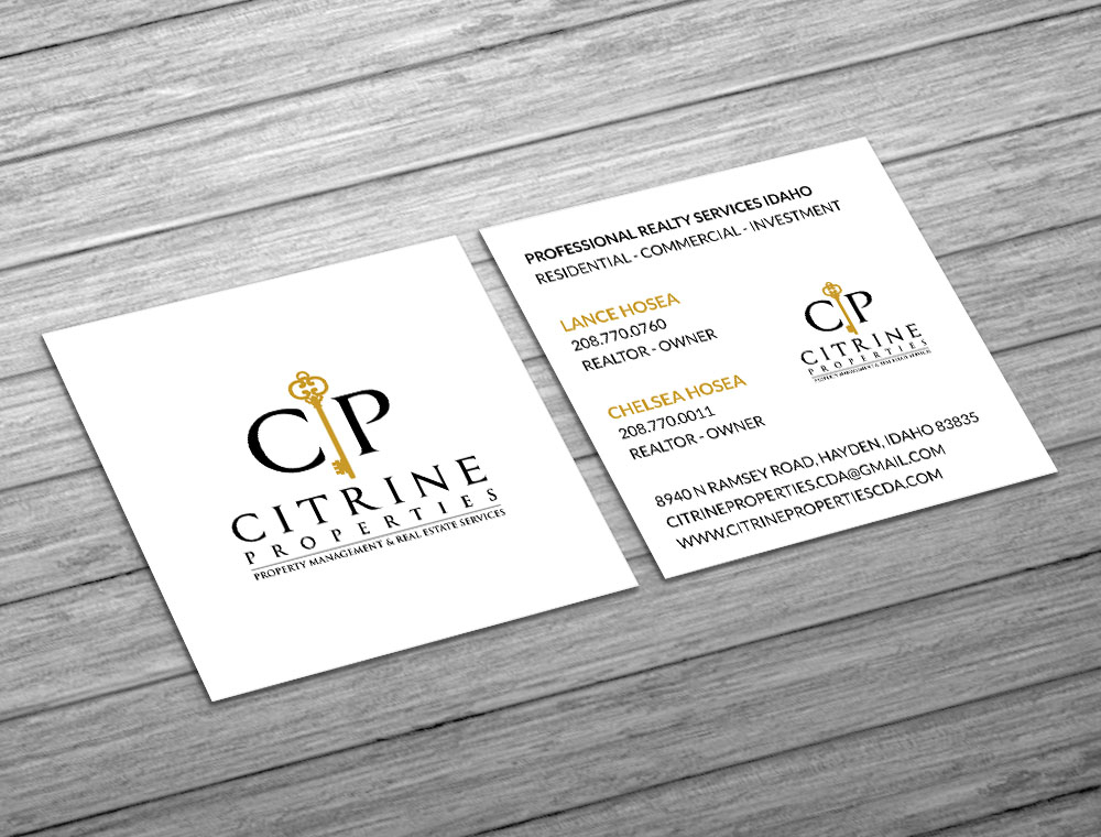 Citrine Properties logo design by fritsB