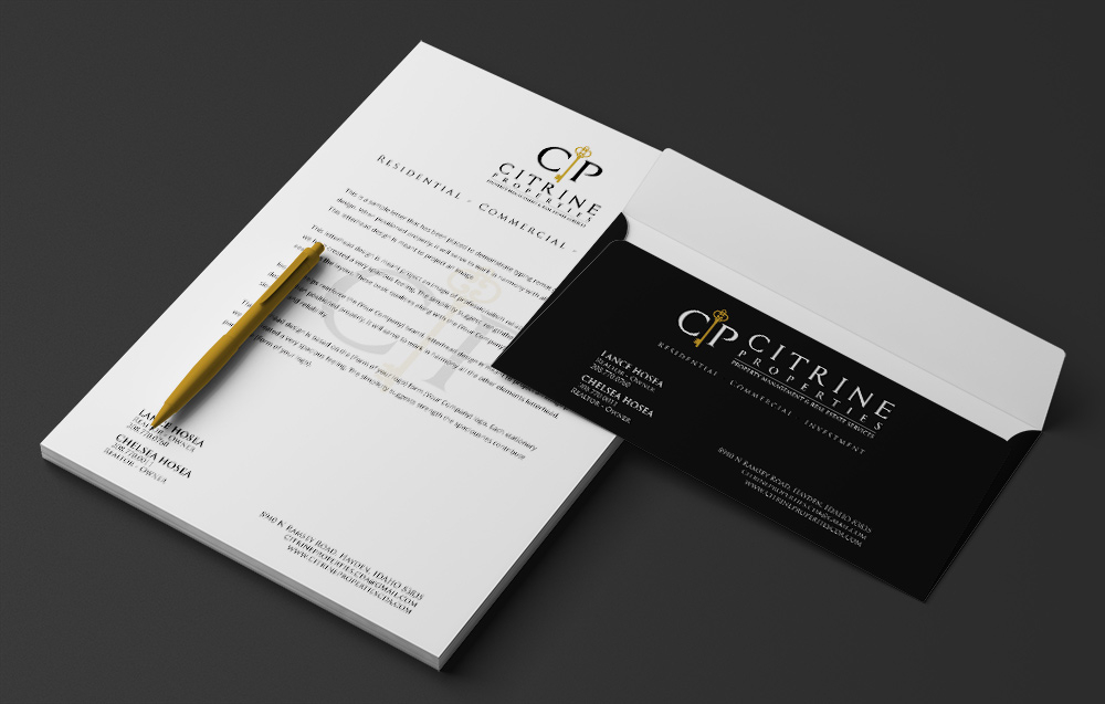 Citrine Properties logo design by Frenic