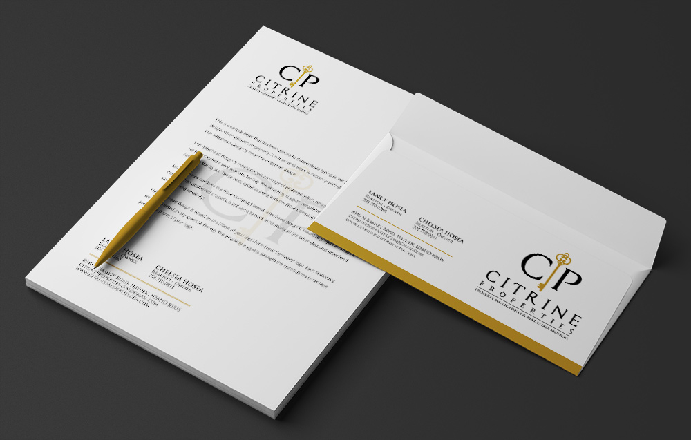 Citrine Properties logo design by Frenic