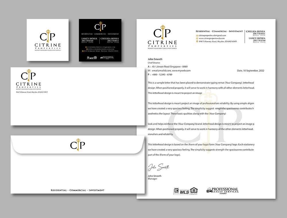 Citrine Properties logo design by Niqnish