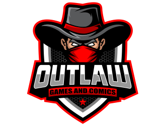 Outlaw Games and Comics logo design by jm77788