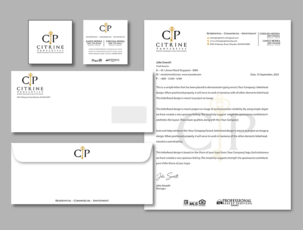 Citrine Properties logo design by Niqnish