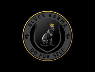 BLVCK KARMA  (Black karma)  logo design by sulaiman