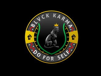 BLVCK KARMA  (Black karma)  logo design by sulaiman