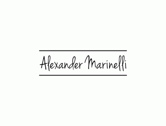 Alexander Marinelli logo design by SelaArt