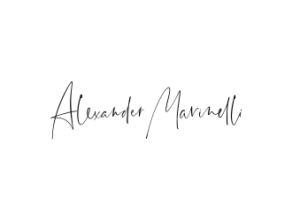 Alexander Marinelli logo design by oke2angconcept